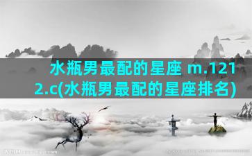 水瓶男最配的星座 m.1212.c(水瓶男最配的星座排名)